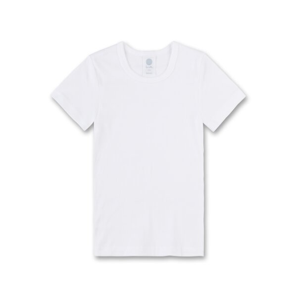 Sanetta Kinder Unterhemd - T-Shirt, Kurzarm, Baumwolle, unisex, einfarbig