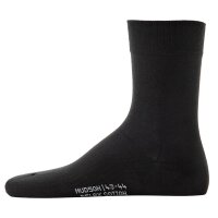 Hudson 1 pair men socks, Relax Cotton stocking, without elastic threads, Unicoloured Black 9-11 UK