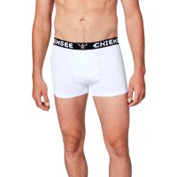 CHIEMSEE Herren Boxershorts, 3er Pack - Shorts, Logobund, einfarbig Weiß M