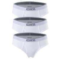 DIESEL Damen Slips, 3er Pack - UFPN OXYS-Threepack, Panties, Cotton Stretch, einfarbig Weiß S