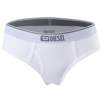 DIESEL Damen Slips, 3er Pack - UFPN OXYS-Threepack, Panties, Cotton Stretch, einfarbig Weiß S