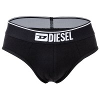 DIESEL Herren Slips, 3er Pack - UMBR-ANDRETHREEPACK, Briefs, Cotton Stretch, einfarbig Schwarz M