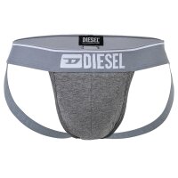 DIESEL Mens Jockstrap 3 Pack - UMBR-JOCKYTHREEPACK, Tanga Briefs, solid color Grey/black XL (X-Large)