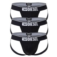 DIESEL Herren Jockstrap 3 Pack - UMBR-JOCKYTRHEEPACK, Tanga Slip, einfarbig Schwarz L