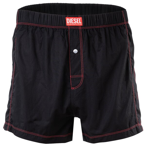 DIESEL Herren Web-Boxershorts - UUBX-STARK, Trunks, Baumwolle, einfarbig Schwarz XL