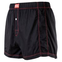 DIESEL Herren Web-Boxershorts - UUBX-STARK, Trunks, Baumwolle, einfarbig Schwarz XL