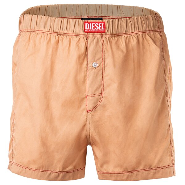 DIESEL Herren Web-Boxershorts - UUBX-STARK, Trunks, Baumwolle, einfarbig Camel M
