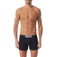 DIESEL Herren Boxershorts, 3er Pack - UMBX-SEBASTIANTHREEPACK, Boxer Long, Cotton Stretch Schwarz L