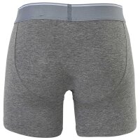 DIESEL Mens Boxershorts, 3 Pack - UMBX-SEBASTIANTHREEPACK, Boxer Long, Cotton Stretch Black/Grey S (Small)