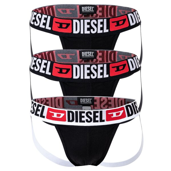 DIESEL Herren Jockstrap 3 Pack - UMBR-JOCKYTRHEEPACK, Tanga Slip Schwarz XL