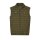 ellesse mens quilted waistcoat BARDY - Gilet, sleeveless, stand-up collar, zip fastening Green M (Medium)