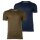 DIESEL Herren T-Shirt 2er Pack - UMTEE-RANDAL-TUBE, Rundhals, kurzarm, Logo