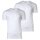 DIESEL Mens T-Shirt 2 Pack- UMTEE-RANDAL-TUBE, round neck, short sleeve, Logo White 2XL (XX-Large)