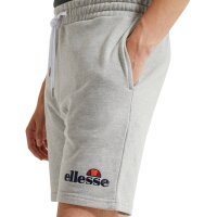 ellesse Mens Shorts SILVAN - Loungewear, Jog-Pants, Logo Embroidery, Sweat Fleece Grey L (Large)