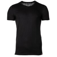 DIESEL Herren T-Shirt 2er Pack - UMTEE-MICHAEL-TUBE, V-Ausschnitt, kurzarm, einfarbig Schwarz M
