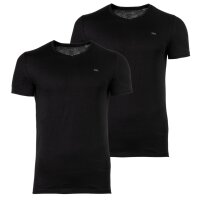 DIESEL Herren T-Shirt 2er Pack - UMTEE-MICHAEL-TUBE, V-Ausschnitt, kurzarm, Logo