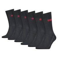 LEVIS Unisex Socks, Pack of 6 - Regular Cut BATWING Logo,...
