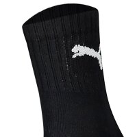 PUMA Unisex Sports Socks, 6-Pack - Short Crew Socks, ECOM, Logo, plain Black 35-38 (UK 2.5-5)