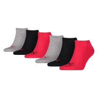 PUMA Unisex Sneaker-Socken, 6er Pack - ECOM, Logo, einfarbig