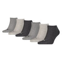 PUMA Unisex Sneaker-Socken, 6er Pack - ECOM, Logo, einfarbig
