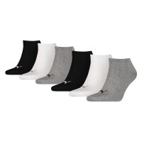 PUMA Unisex Sneaker Socks, 6-Pack - ECOM, Logo, plain...