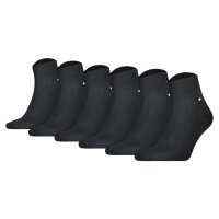 TOMMY HILFIGER Mens Socks, 6-Pack - Quarter, ECOM Black...