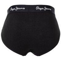 Pepe Jeans Mens Briefs, 3-Pack - RALPH, Briefs, Cotton Stretch, Logo Waistband Black/White/Grey S (Small)