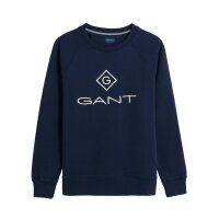 GANT Men´s Sweatshirt - Lock Up C-Neck Sweat, Sweater, Round Neck, Logo Embroidery
