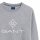 GANT Men´s Sweatshirt - Lock Up C-Neck Sweat, Sweater, Round Neck, Logo Embroidery Grey 5XL (XXXXX-Large)