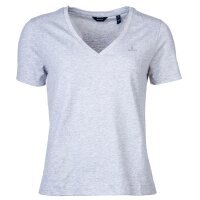 GANT Damen T-Shirt - Original V-Neck SS T-Shirt, Baumwolle, kurzarm
