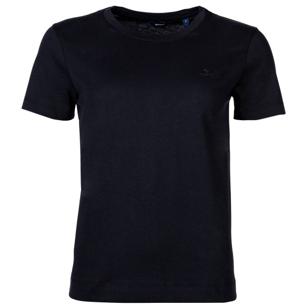 GANT Damen T-Shirt - Original T-Shirt, Rundhals, Kurzarm, Baumwolle, einfarbig