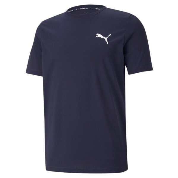 PUMA Herren T-Shirt - ACTIVE Tee, Funktionsshirt, dryCELL, Rundhals, Kurzarm, uni Marine 2XS