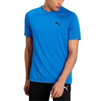 PUMA Herren T-Shirt - ACTIVE Tee, Funktionsshirt, dryCELL, Rundhals, Kurzarm, uni Blau 2XS
