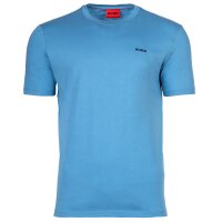 HUGO Herren T-Shirt - DERO222, Rundhals, 1/2-Arm, Logo-Print, Baumwolle