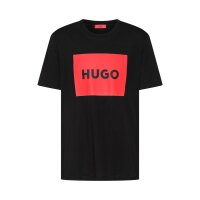 HUGO Herren T-Shirt - Dulive222, Rundhals, Kurzarm, Logo, Baumwolle