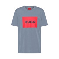 HUGO Herren T-Shirt - Dulive222, Rundhals, Kurzarm, Logo, Baumwolle