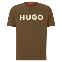 HUGO Herren T-Shirt - Dulivio, Rundhals, Kurzarm, Logo, Baumwolle