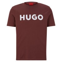 HUGO Mens T-Shirt - Dulivio, Round neck, Short sleeve, Logo, Cotton