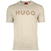 HUGO Mens T-Shirt - Dulivio, Round neck, Short sleeve, Logo, Cotton
