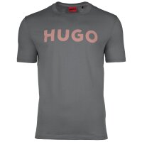 HUGO Mens T-Shirt - Dulivio, Round neck, Short sleeve, Logo, Cotton