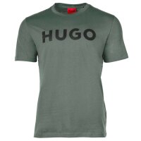 HUGO Mens T-Shirt - Dulivio, Round neck, Short sleeve, Logo, Cotton