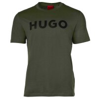 HUGO Mens T-Shirt - Dulivio, Round neck, Short sleeve, Logo, Cotton