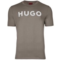 HUGO Mens T-Shirt - Dulivio, Round neck, Short sleeve, Logo, Cotton