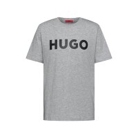 HUGO Mens T-Shirt - Dulivio, Round neck, Short sleeve, Logo, Cotton