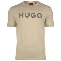 HUGO Mens T-Shirt - Dulivio, Round neck, Short sleeve, Logo, Cotton