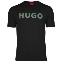 HUGO Mens T-Shirt - Dulivio, Round neck, Short sleeve, Logo, Cotton
