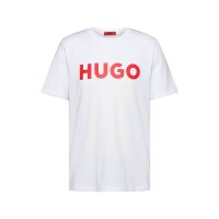 HUGO Mens T-Shirt - Dulivio, Round neck, Short sleeve, Logo, Cotton