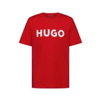 HUGO Mens T-Shirt - Dulivio, Round neck, Short sleeve, Logo, Cotton