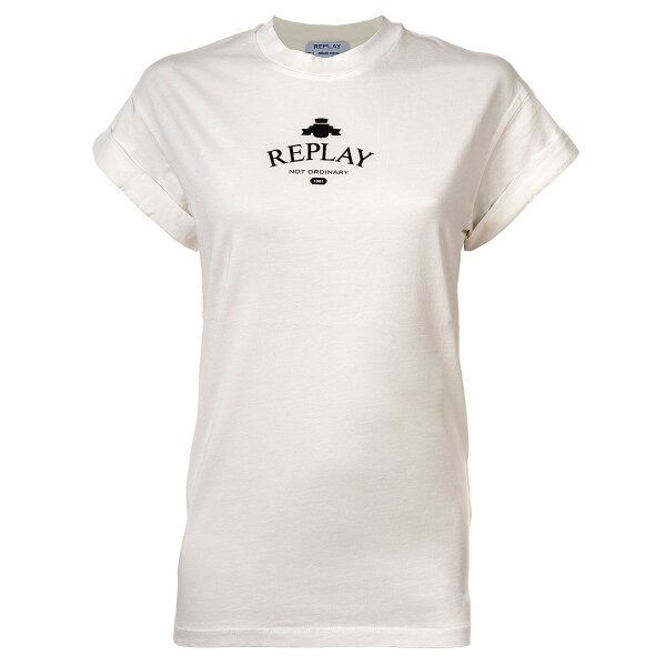 REPLAY Ladies T-Shirt - Short Sleeve, Round neck, Organic Cotton, Jersey