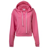REPLAY Ladies Sweatshirt - Sweater, Round Neck, Organic Cotton, Logo Pink XS (X-Small)